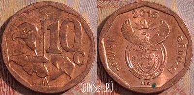 ЮАР 10 центов 2015 года, 163a-122