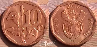 ЮАР 10 центов 2015 года, 450-016