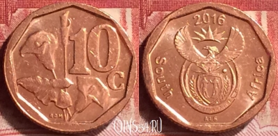ЮАР 10 центов 2016 года, 167m-136