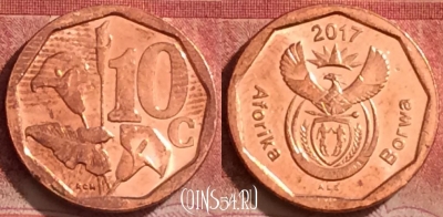 ЮАР 10 центов 2017 года, 379k-125