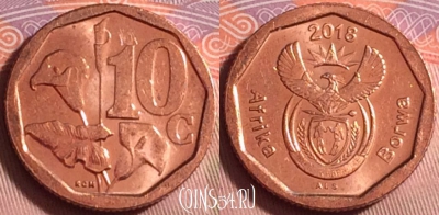 ЮАР 10 центов 2018 года, 220k-047