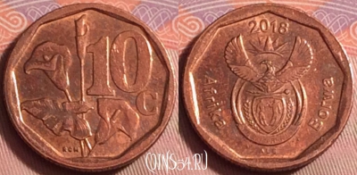 ЮАР 10 центов 2018 года, 229k-073
