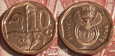 ЮАР 10 центов 2018 года, 343r-099