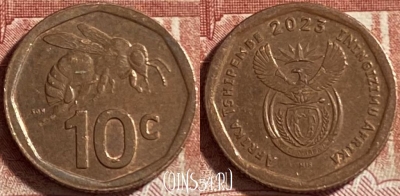 ЮАР 10 центов 2023 года, 492р-117