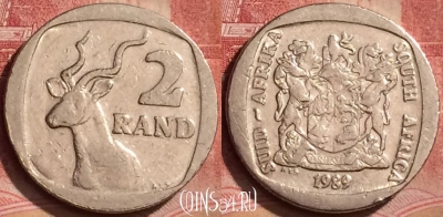 ЮАР 2 ранда 1989 года, KM# 139, 062l-094