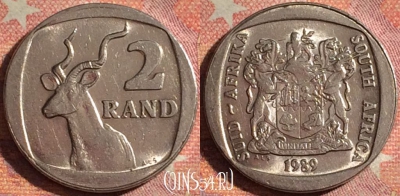 ЮАР 2 ранда 1989 года, KM# 139, 115i-032