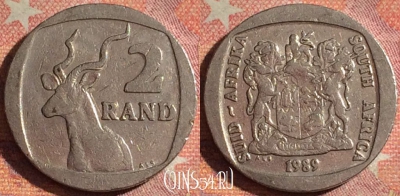 ЮАР 2 ранда 1989 года, KM# 139, 115i-039