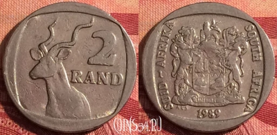 ЮАР 2 ранда 1989 года, KM# 139, 277i-023