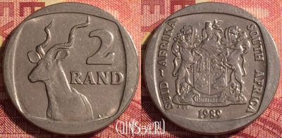 ЮАР 2 ранда 1989 года, KM# 139, 282i-132