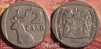 ЮАР 2 ранда 1989 года, KM# 139, 287i-095