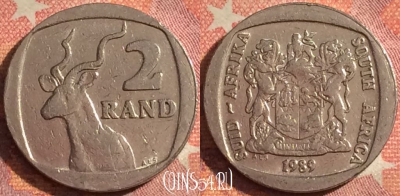 ЮАР 2 ранда 1989 года, KM# 139, 376-071