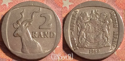 ЮАР 2 ранда 1989 года, KM# 139, 376-078