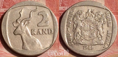 ЮАР 2 ранда 1989 года, KM# 139, 393-082
