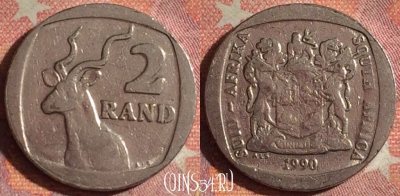 ЮАР 2 ранда 1990 года, KM# 139, 102i-008