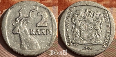 ЮАР 2 ранда 1990 года, KM# 139, 378s-017