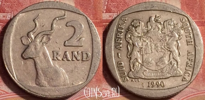 ЮАР 2 ранда 1990 года, KM# 139, 392-005
