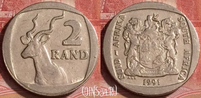 ЮАР 2 ранда 1991 года, KM# 139, 390-139