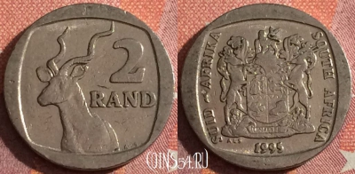ЮАР 2 ранда 1995 года, KM# 139, 044h-148