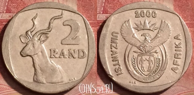 ЮАР 2 ранда 2000 года, KM# 228, 066l-065