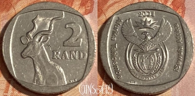 ЮАР 2 ранда 2004 года, KM# 336, 155r-098 ♛