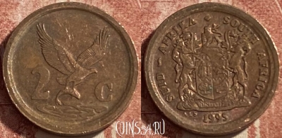 ЮАР 2 цента 1995 года, KM# 133, 486р-033 ♛