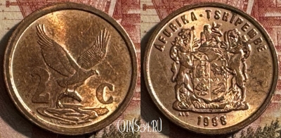 ЮАР 2 цента 1998 года, KM# 159, 209s-011