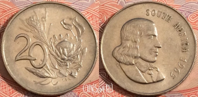 ЮАР 20 центов 1965 года, SOUTH AFRICA, KM 69.1, a121-068