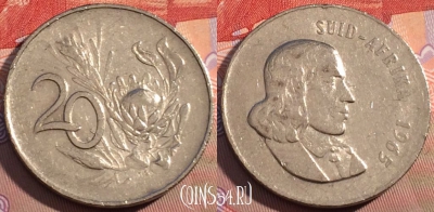 ЮАР 20 центов 1965 года, SUID-AFRIKA, KM# 69.2, 102c-081