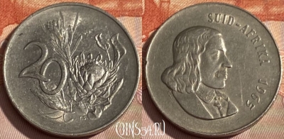 ЮАР 20 центов 1965 года, SUID-AFRIKA, KM# 69.2, 294q-041