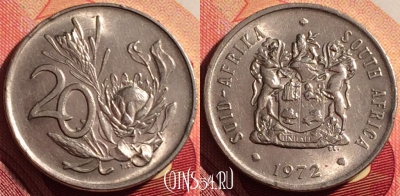 ЮАР 20 центов 1972 года, KM# 86, 205i-143