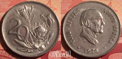ЮАР 20 центов 1976 года, KM# 95, 235i-016