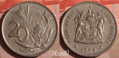 ЮАР 20 центов 1978 года, KM# 86, 339-093