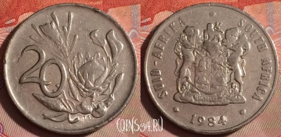 ЮАР 20 центов 1984 года, KM# 86, 071f-059