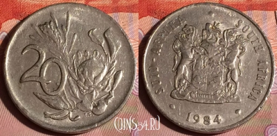 ЮАР 20 центов 1984 года, KM# 86, 206c-015