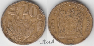 ЮАР 20 центов 1995 года, KM 136, 123-144