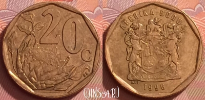 ЮАР 20 центов 1996 года, KM# 162, 276l-054