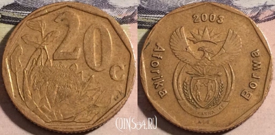 ЮАР 20 центов 2003 года, KM# 327, a116-071