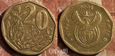 ЮАР 20 центов 2004 года, KM# 328, 041s-061