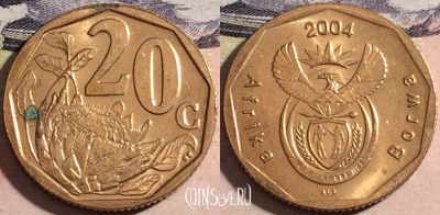 ЮАР 20 центов 2004 года, KM# 328, a116-073