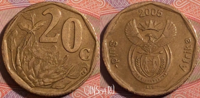 ЮАР 20 центов 2005 года, KM# 293, a140-003
