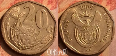 ЮАР 20 центов 2009 года, KM# 466, 122n-133