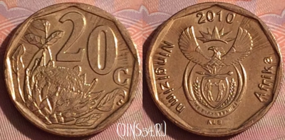 ЮАР 20 центов 2010 года, KM# 495, 047i-017