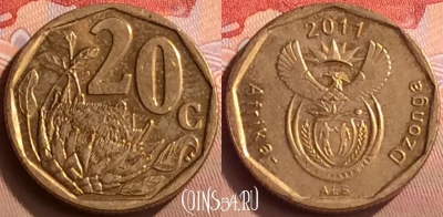 ЮАР 20 центов 2011 года, KM# 502, 423-135