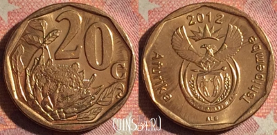 ЮАР 20 центов 2012 года, KM# 466, 198i-093