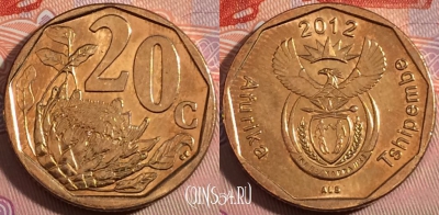 ЮАР 20 центов 2012 года, KM# 466, a111-140