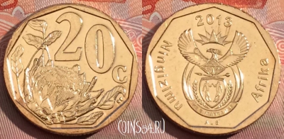 ЮАР 20 центов 2013 года, KM# 495, 269a-107