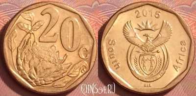 ЮАР 20 центов 2015 года, 282l-135