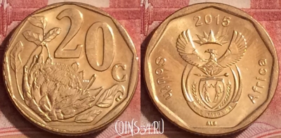 ЮАР 20 центов 2015 года, 380k-133
