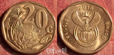 ЮАР 20 центов 2016 года, KM# 327, 399-101