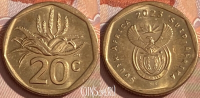 ЮАР 20 центов 2023 года, 451r-081 ♛
